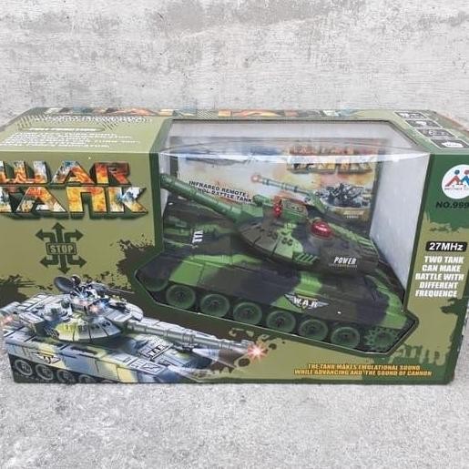 Mainan Mobil Remote Control Tank War - RC Mobil Tank Leopard