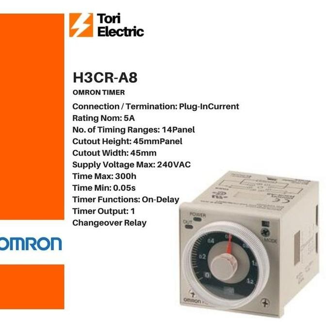 TIMER OMRON 100% ORI H3CR-A8 H3CR A8