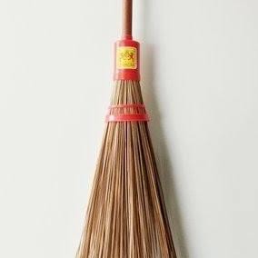 Ready Sapu Lidi Tangkai Kayu Sapu Taman 2 Macan Asli
