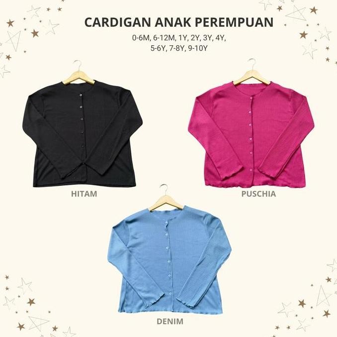 DS100 }} Atasan Rajut Anak 2-12 Tahun - Fashion Anak Perempuan Bayi Cewek atasan rajut cardigan crop
