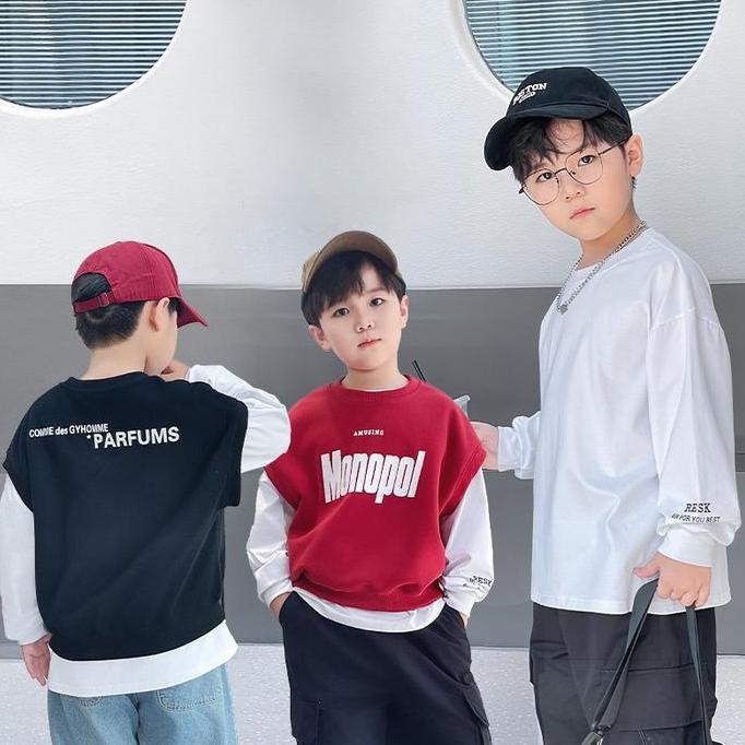 DY65 - BAJU VEST ANAK LUCU PAKAIAN MODIS ANAK MONOPOL KOREAN STYLE PREMIUM