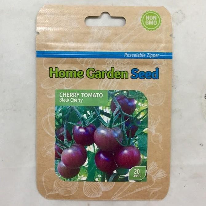 Benih Bibit Black Cherry Tomato Buah Tomat Mini rna Hitam Ungu TOB1 yang cepat berbuah