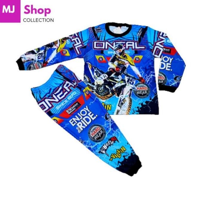 DS14 >> Baju Motor Cross Anak Laki Laki / Baju Balap Anak Laki-laki Celana Outdoor jerseybasketcoque