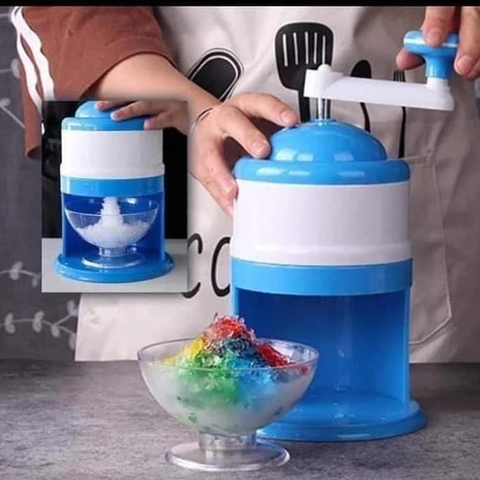 Alat Es Batu Portabel Mesin Putar Manual Serutan Es Batu Ice Stone Crusher