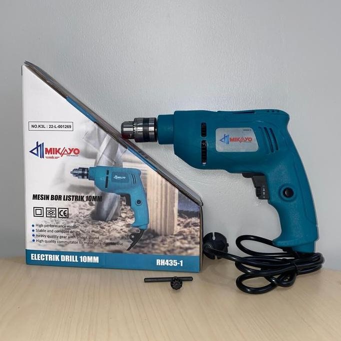 jhonxie- AF-AB435 Mesin Bor Listrik 10mm Variabel speed bolak balik Mesin Bor tembok kayu besi Mesin