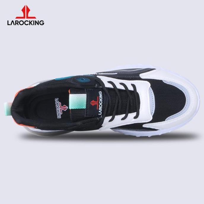 Larocking - Glynt Hitam Putih | Sepatu Sneakers Casual Gym