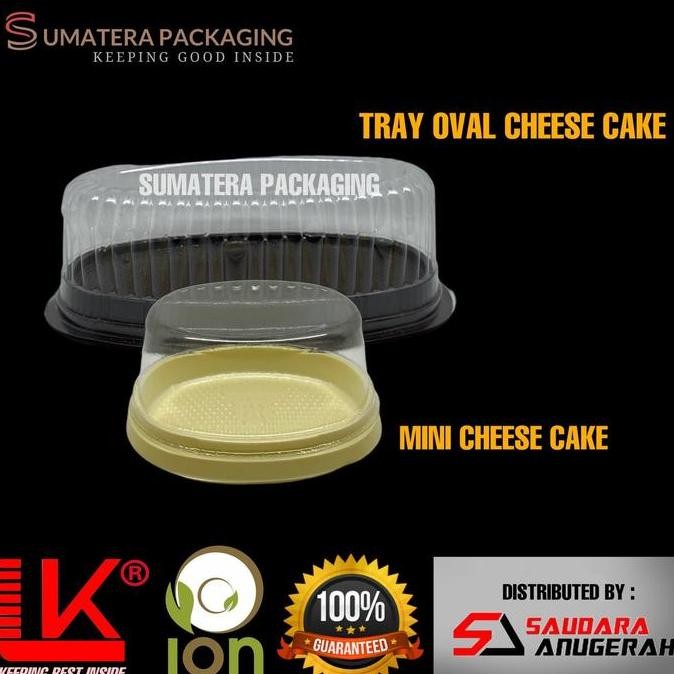 Mika Tray Cheese Cake Oval isi 30pcs Bolu  box Kue Oval Besar Tart Medan KUN