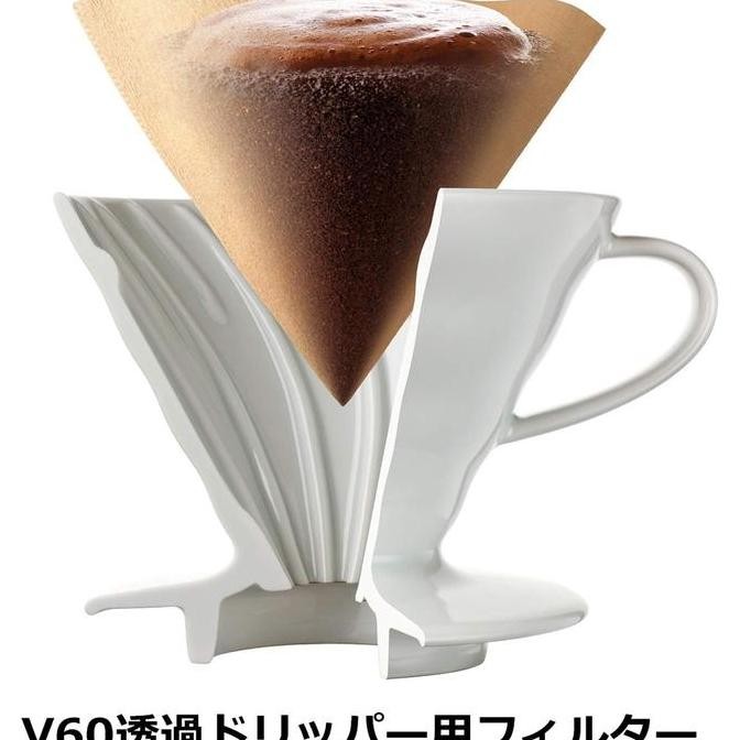 Hario V60 Coffee Paper Filter Vcf-03-100W - Putih 100 Lembar