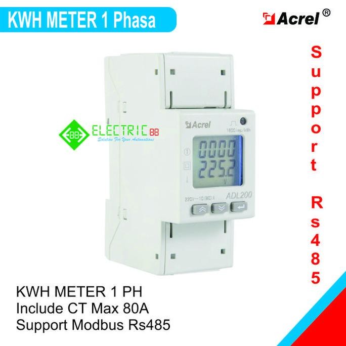 KWH METER 1 PHASE MODBUS RS485 ORIGINAL DAN TERPERCAYA