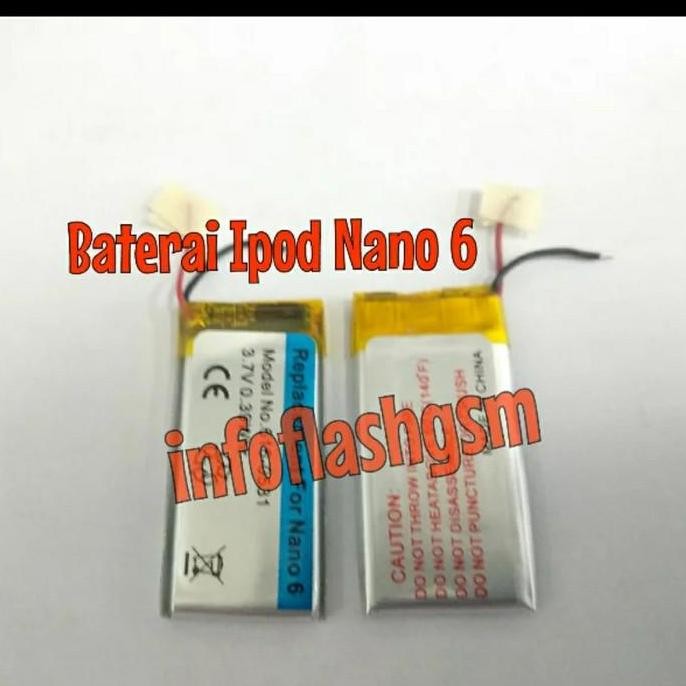 Baterai Apple Ipod Nano 6 Gen Generation Original