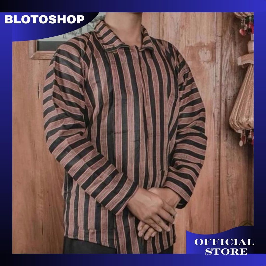 Surjan Lurik Biru Jogya Dewasa Cod