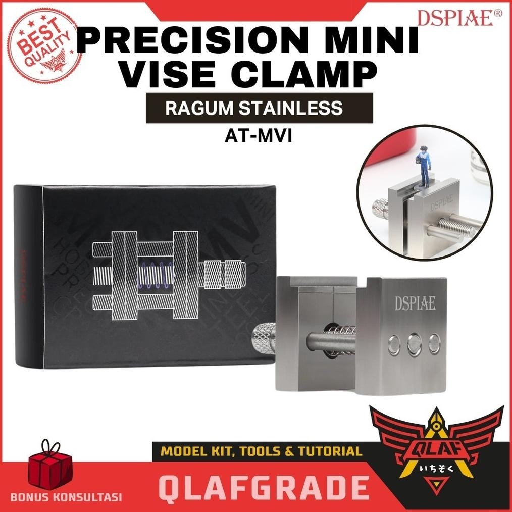 EDELWEIS Ragum Mini Vise Clamp Stainless Steel Precision Mini Vise DSPIAE AT-MV