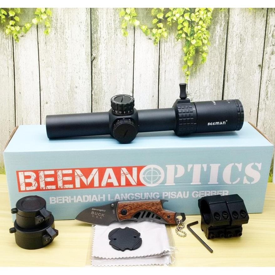 FEVERFEW Telescope Beeman Optics 1-6x24 IR Black / Teleskop Buntung Beeman