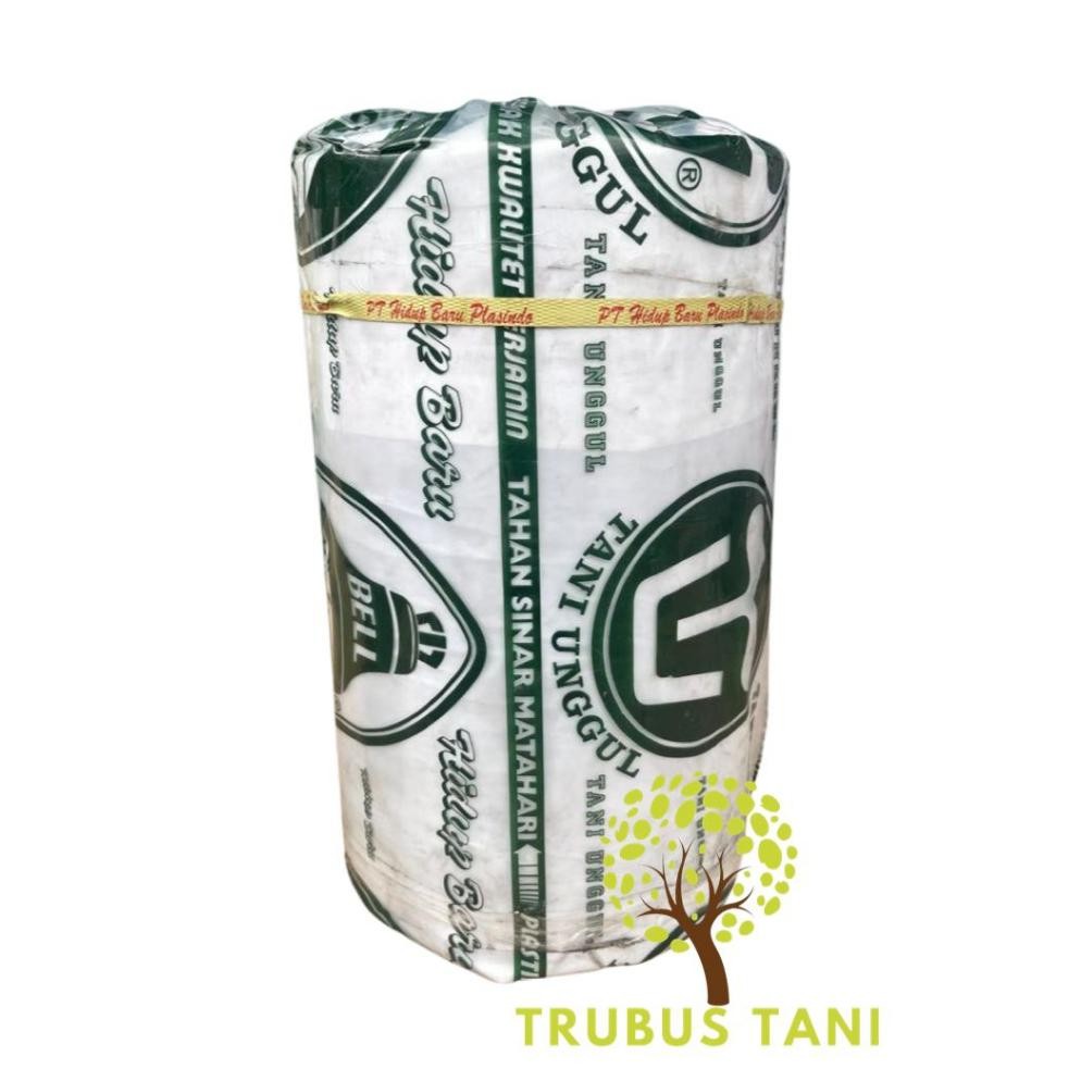 EDELWEIS- Mulsa BELL 1 Roll 18Kg - lebar 80cm - Plastik Mulsa Hitam Perak Mulsa Silver Plastik Perta