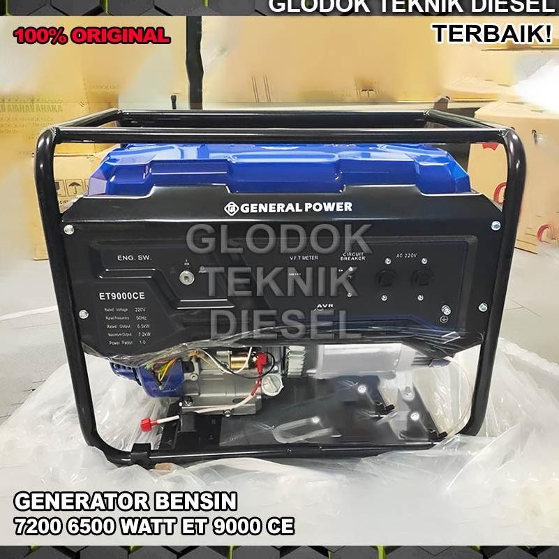 albertGokil Genset Generator Bensin 7200 6500 Watt ET 9000 CE Electric Starter General ORIGINAL TERB