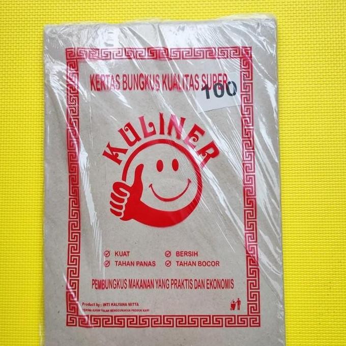 Kertas Nasi Coklat /Kertas Bungkus Nasi ISI 100 PCS