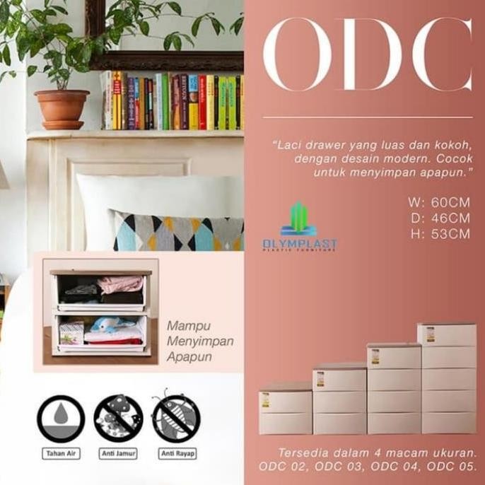 LEMARI PLASTIK OLYMPLAST 3 SUSUN / OLYMPLAST DRAWER CABINET 03 M