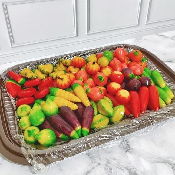 Kue Buah Mini Thailand Lukchup Isi 100 Nampan Kue Seserahan Look Chup