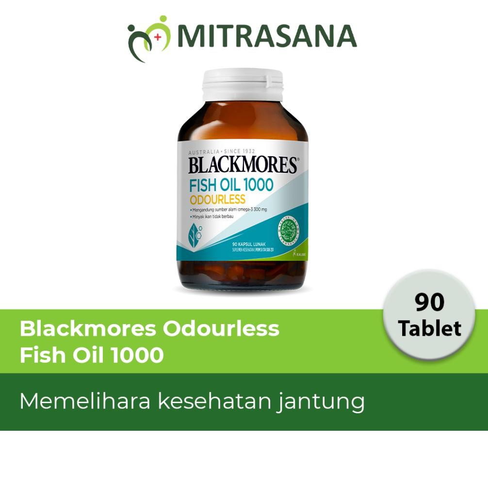 Blackmores Odourless Fish Oil 1000 90 Kapsul Original