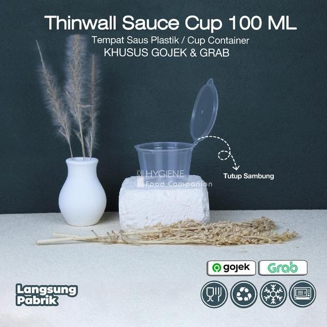 Tempat Cup Puding 100ml Container - Thinwall Cup Puding 100ml