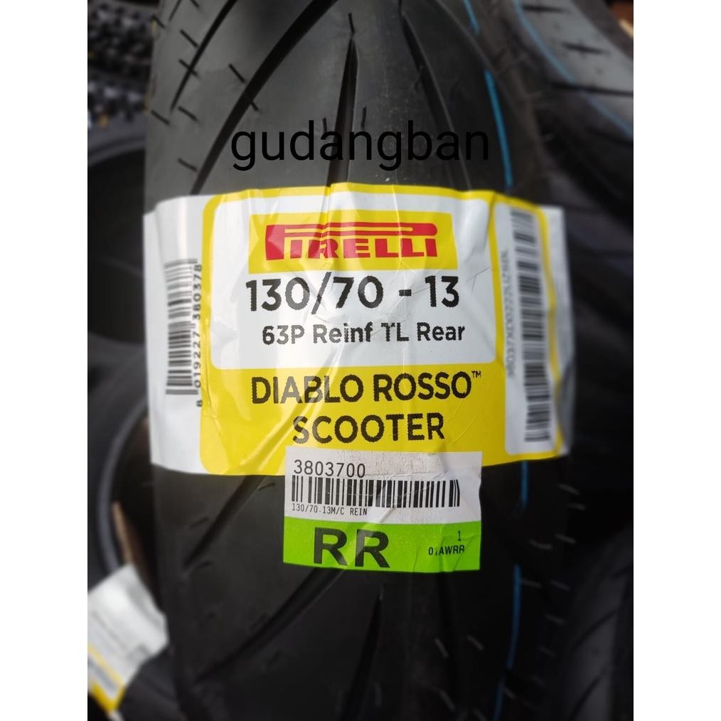Baru ( RING 13 ) Diablo Rosso Scooter 130 70 13 PIRELLI produksi 2025 Tubeless Ban Motor Nmax ORIGIN