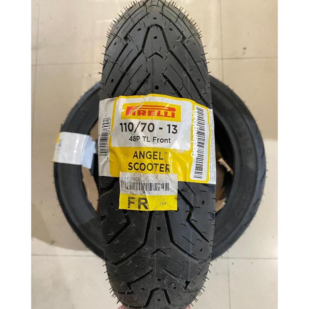 Baru ( RING 13 ) 110 / 70 - 13 ANGEL SCOOTER PIRELLI Ban Luar Motor NMAX TUBELESS FREE PENTIL