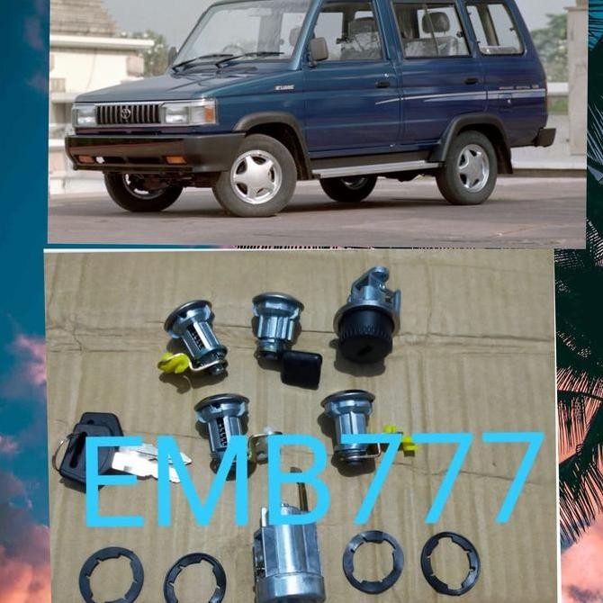 kunci kontak set kunci laci kunci pintu kijang 5k super