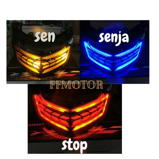 Promo lampu stop nmax old nmax lama jpa variasi nmax 2018 2019 model padi COD