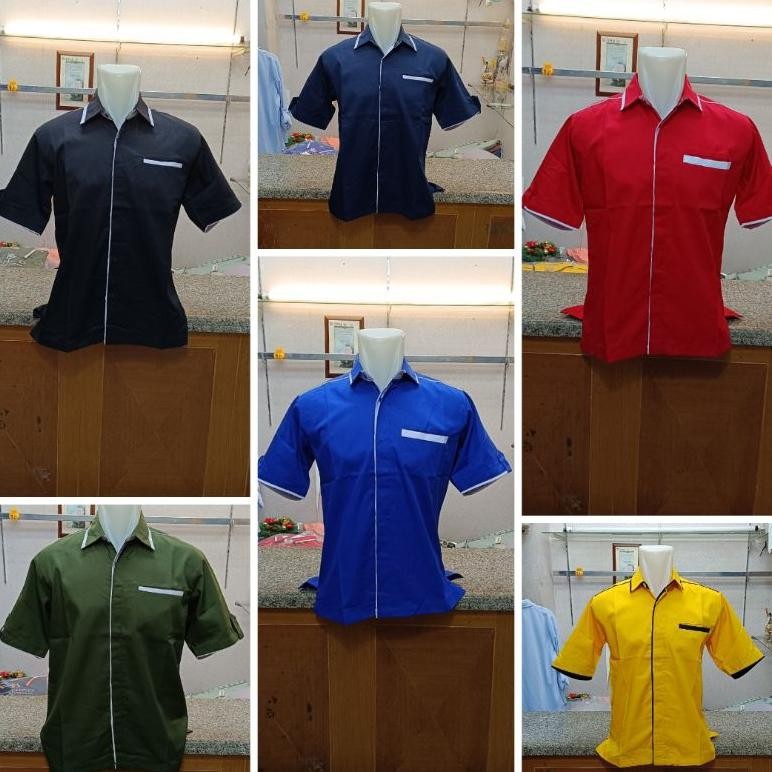 Seragam Kerja Pria Baju Kemeja Lapangan Pdh Pdl Custom