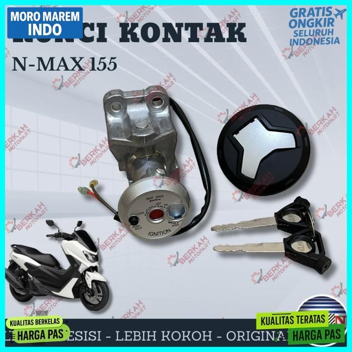Best Seller Kunci Kontak Set Plus Tutup Tangki Bensin Yamaha N Max N-Max Nmax 2015 2016 2017 2018 2D