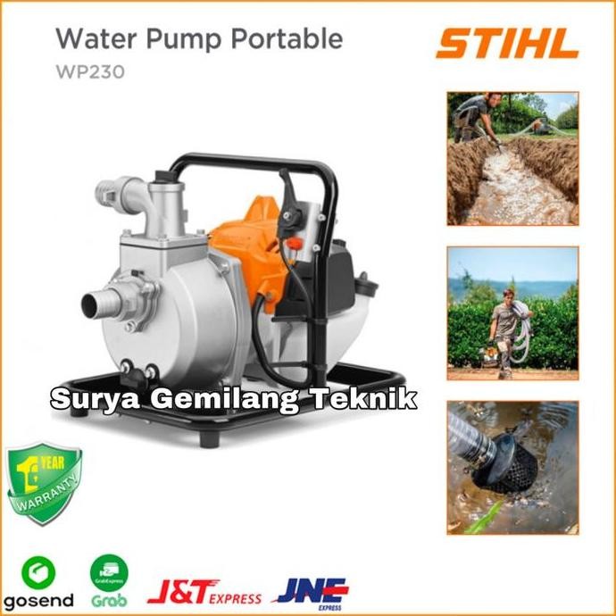 KIKYO- Mesin Pompa Air Irigasi Sawah Alcon Stihl WP 230 Water Pump Portable