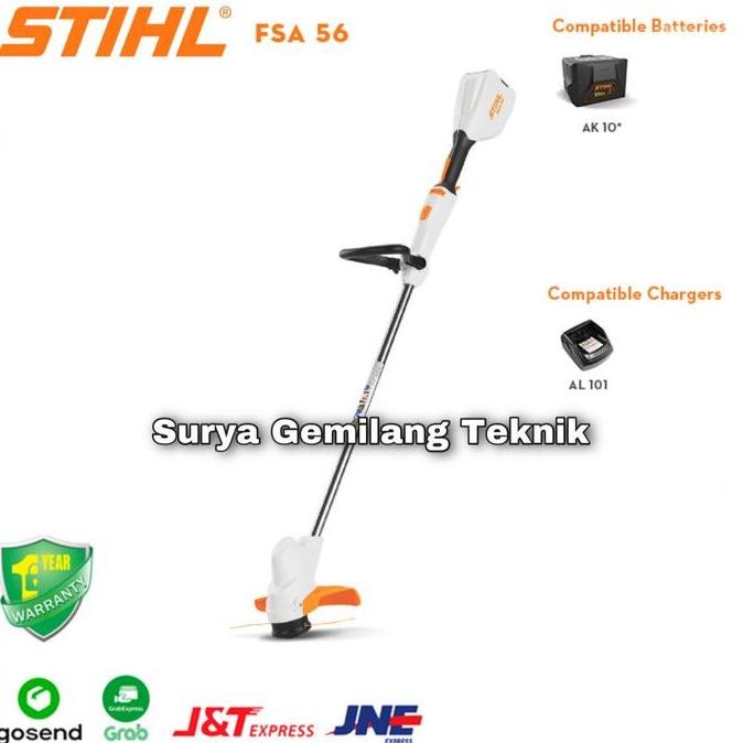 KIKYO- Grass Trimmer Cordless Stihl FSA-56 With AK-10 n AL-101 Charger ORIGIN