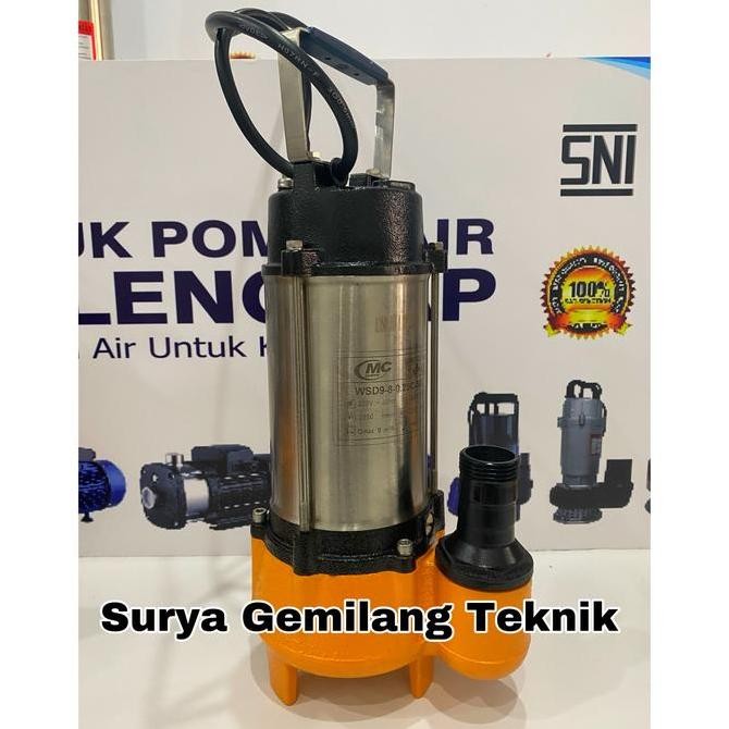 JHONCIE- Pompa Celup Air Kotor Nasional 180Watt Submersible Sewage Pump