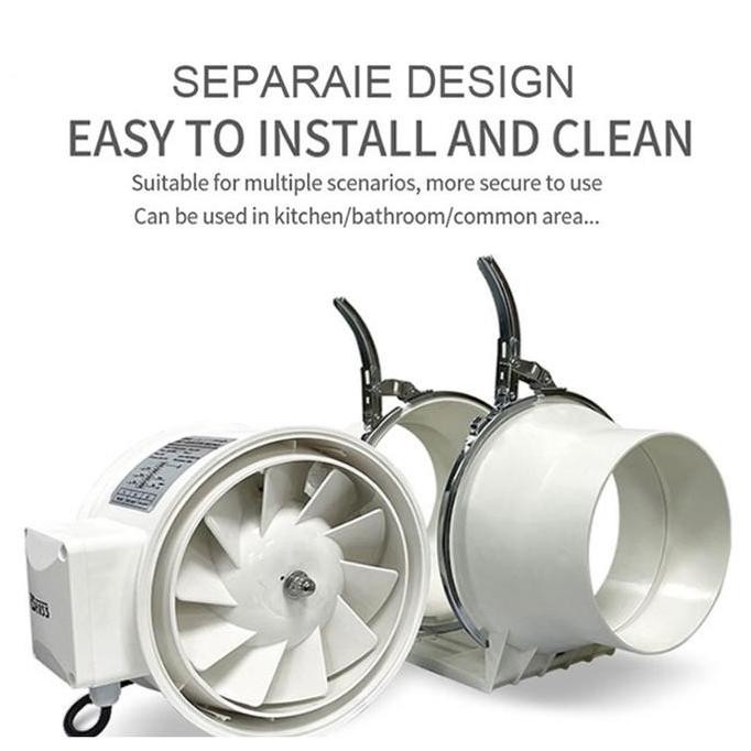 Blower Ventilasi Kipas Saluran Sebaris Blower Ventilasi Pembersihan Saluran Segaris Inline Exhaust F