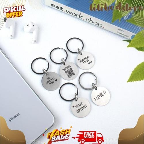 New Gantungan Kunci Custom Nama / Tag Nama Kucing Anjing