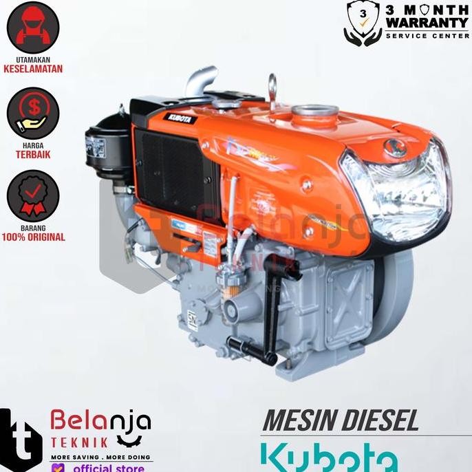 IKKAKU- KUBOTA Mesin Diesel RD 110 DI 2T Diesel Penggerak Traktor RD110 Radiat