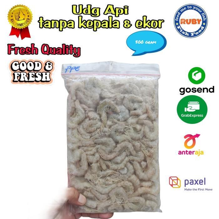 UDANG API BESAR TANPA KEPALA DAN EKOR / UDANG API BERSIH / UDANG BEKU