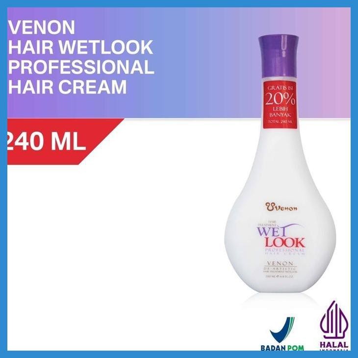 DISCOUNT VENON DE-ARTISTIC HAIR TREATMENT WET LOOK RAMBUT 240ML | STYLING & PERAWATAN RAMBUT TAHAN L