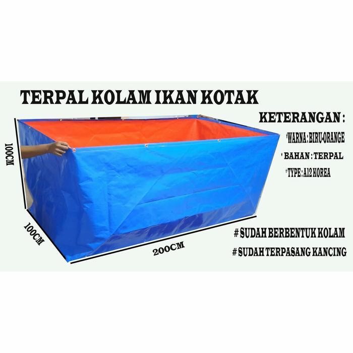 TERPAL KOLAM IKAN A12 UK 200X100X100