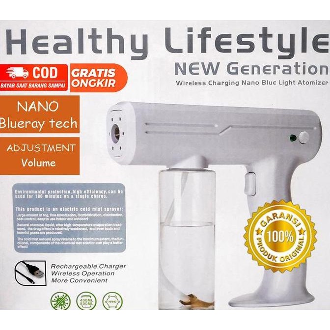 Promo Healthy Lifestyle Nano Spray Gun Atomizer Semprotan Disinfektan 800Ml Cod