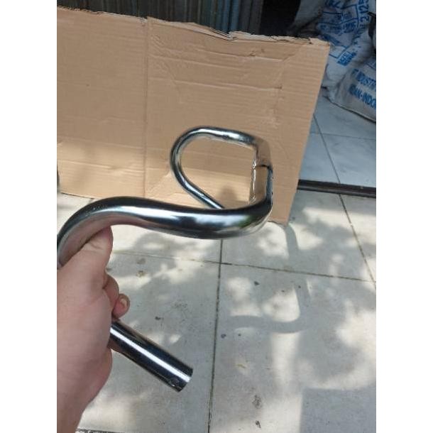 Stang sepeda balap fixie handelbar balap fixie chrome