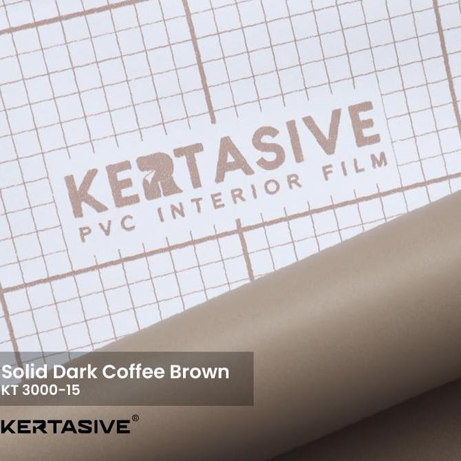 DF196>> SOLID DARK COFFE 122 CM - PVC INTERIOR FILM / PELAPIS FURNITURE