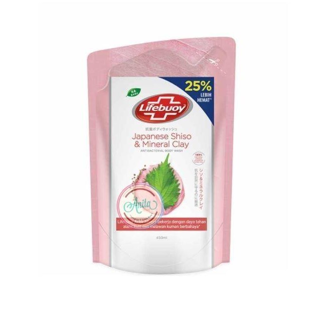 Lifebuoy Japan Shiso & Mineral 450 Ml / Sabun Mandi Cair Refill - Mera
