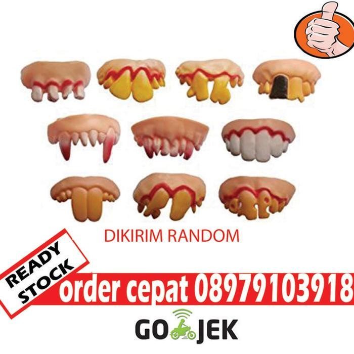 GIGI PALSU GIGI TONGGOS GIGI MAINAN GIGI LUCU GIGI PASANGAN GIGI DONO