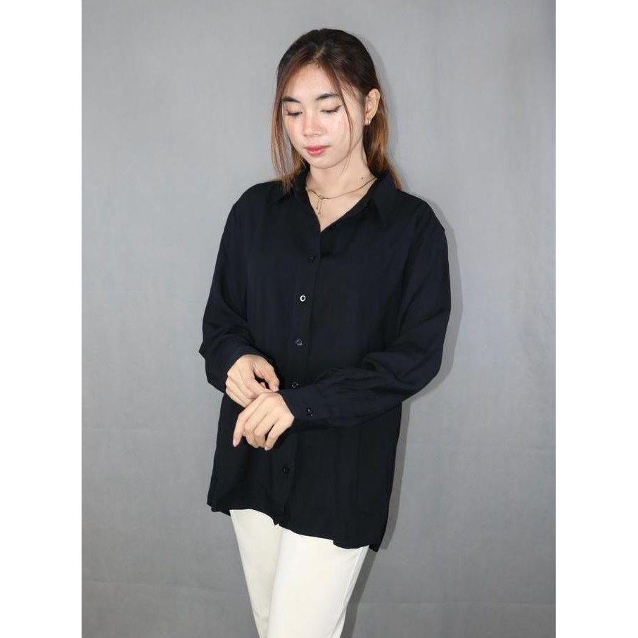 Promo Lilium Ait - Rania Shirt - Kemeja Slim Fit - Rayon Twill dan Katun Toyobo Fodu Premium COD