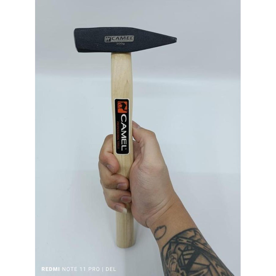 Camel Palu Tukang Gagang Kayu 300Gr - Palu Kaca Lancip 300 Gram