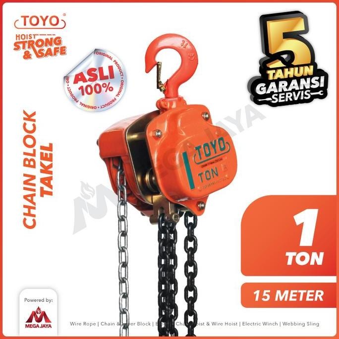Chain Block / Takel 1 Ton X 15 Meter Toyo