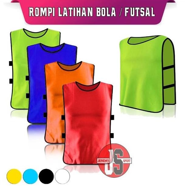 COD Rompi Bola Futsal Polos Rompi Latihan Model Karet