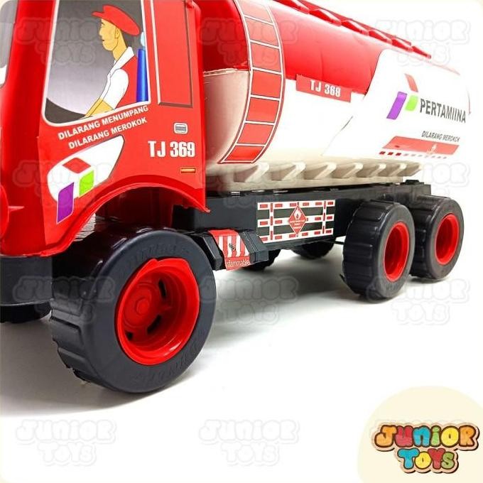 [Best] Mainan Mobil Truk Minyak Truk Tangki Pertamina Ukuran Besar 53 Cm