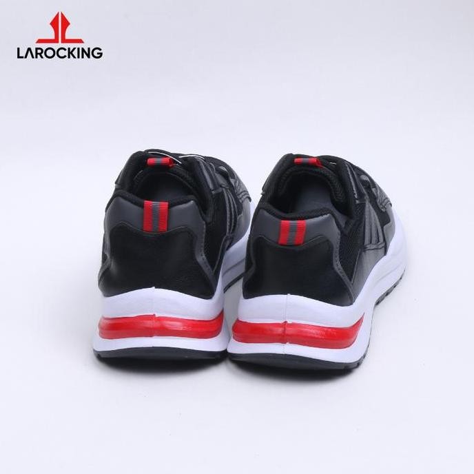 Larocking - Nova Hitam Abu | Sepatu Sneakers Casual Gym